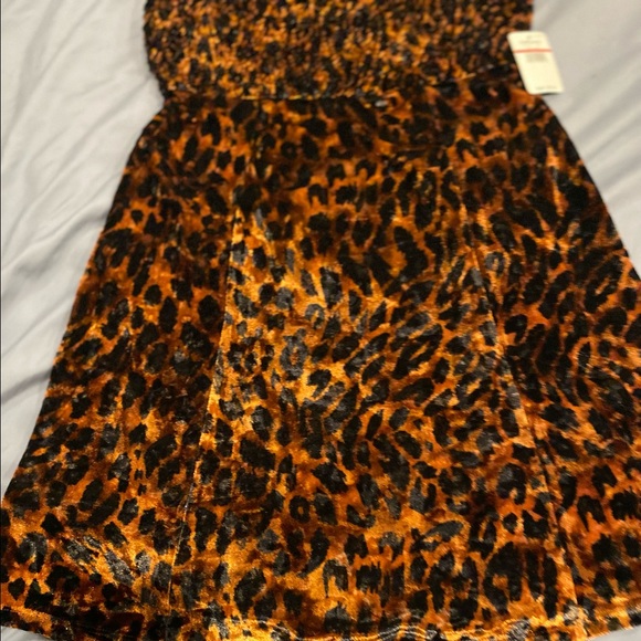 Free People brand new beautiful dress , animal print - leopard - x-small /brown - Picture 11 of 16